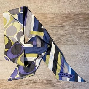 Coach Silk Skinny Scarf / "Twilly"